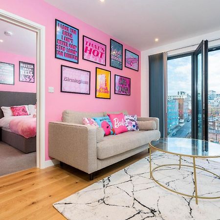 Maevela Apartments ☆ Pink Luxury Apartment With Balcony - Birmingham City Centre - 5 Min Walk From Bullring, Cube, Mailbox, New Street Station - Free Netflix & Wifi Exterior photo